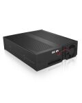 ICY BOX IB-170SK-B, Wechselrahmen, 1x 3,5" SATA I/II/III oder SAS HDD zu 1x SATA Host, EasySwap trägerlos, Alu-Gehäuse, 4cm Lüfter, schwarz