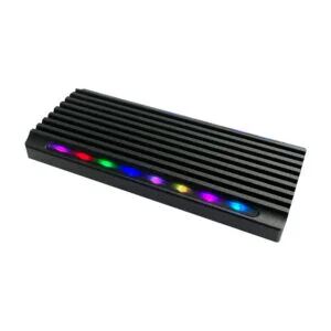 LC-Power LC-M2-C-NVME-4 Speicherlaufwerksgehäuse SSD-Gehäuse Schwarz M.2