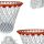Mad Monkey 4260513722714 Abfallbehälter Rund Orange, Weiß