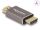 DELOCK HDMI Adapter Stecker zu Stecker 8K 60 Hz grau Metall