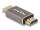 DELOCK HDMI Adapter Stecker zu Stecker 8K 60 Hz grau Metall