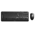 MediaRange MROS108-GR Tastatur Maus enthalten Büro USB QWERTY Deutsch Schwarz