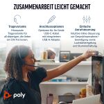 HP Poly Blackwire 3210 Monaurales USB-C-Headset + USB-C/A-Adapter