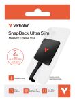 Verbatim SnapBack Ultra Slim SSD 2TB USB Typ-C USB 3.2 Gen 2x2 Schwarz