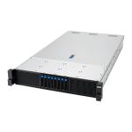 ASUS RS720A-E13-RS8U Socket SP5 Rack (2U) Schwarz, Silber