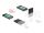 DELOCK Konverter M.2 Key M NVMe SSD > U.2 o M.2 Key B