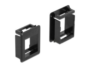 DELOCK Keystone Halterung für Gehäuse 4 Stück schwarz