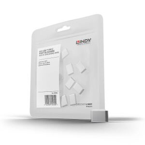 Lindy 40439 Schnittstellenblockierung USB Typ-C Weiß 10 Stück(e)