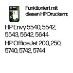 HP 62 2er-Pack Schwarz/Cyan/Magenta/Gelb Original Druckerpatronen