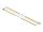 DELOCK Edelstahlkabelbinder L 300 x B 4,6 mm gelb 10 Stück
