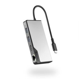 ALOGIC UCFUPRGEV2-SGR laptop-dockingstation & portreplikator USB 3.2 Gen 1 (3.1 Gen 1) Type-C Schwarz, Grau