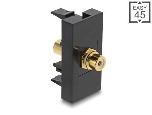 DELOCK Easy 45 Modul Cinch Buchse zu Cinch Buchse vergoldet