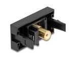 DELOCK Easy 45 Modul Cinch Buchse zu Cinch Buchse vergoldet