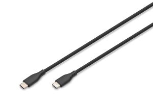 Digitus USB-C Silikon Anschlusskabel, 0,5m, schwarz