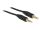 DELOCK Klinkekabel 3,5mm -> 3,5mm St/St 2.00m schwarz