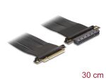DeLOCK Riser Karte PCI Express x8 Stecker zu x8 Slot mit Kabel 30 cm