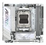 GIGABYTE X870I AORUS PRO ICE Mainboard - Unterstützt AMD Ryzen 9000er-Serie CPUs, 8+2+1 Phasen VRM, bis zu 8400 MHz DDR5 (OC), 1xPCIe 5.0 M.2 + 1xPCIe 4.0 M.2, WI-FI 7, 2,5 GbE LAN, USB 4