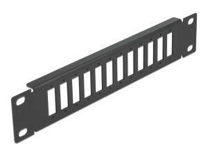 DELOCK 10" LWL Patchpanel 12 Port SC Dup./LC Quad 1 HE schw.