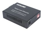Intellinet Gigabit PoE+ Medienkonverter, 1000Base-T RJ45-Port auf 1000Base-LX (SC) Singlemode, 20 km, PoE+ Injektor