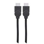 Manhattan High Speed HDMI-Kabel mit Ethernet-Kanal, HEC, ARC, 3D, 4K@30Hz, HDMI-Stecker auf HDMI-Stecker, geschirmt, schwarz, 2 m