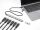 DeLOCK 4 Port Slim USB Hub mit USB Type-C™ oder USB Typ-A zu 3 x USB 5 Gbps USB Type-C™ + 1 x USB 5 Gbps Typ-A