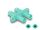 DELOCK LWL Kupplung ST Duplex Buchse zu ST Duplex Bu aqua