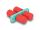 DELOCK LWL Kupplung ST Duplex Buchse zu ST Duplex Bu aqua