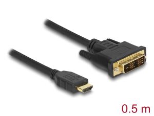 DeLOCK 85581 Videokabel-Adapter 0,5 m HDMI Typ A (Standard) DVI-D Schwarz