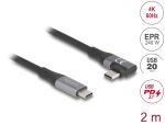 DELOCK USB 20 Gbps gewinkelt links/rechts PD 3.1 Extended