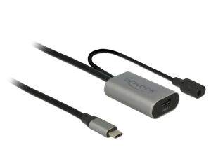 DeLOCK 85392 USB Kabel USB 3.2 Gen 1 (3.1 Gen 1) 5 m USB C Schwarz, Grau