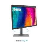 BenQ PD2770U Computerbildschirm 68,6 cm (27") 3840 x 2160 Pixel 4K Ultra HD LCD Schwarz