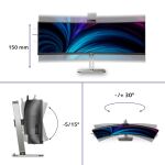 Philips 5000 series 49B2U5900CH/00 Computerbildschirm 124 cm (48.8") 5120 x 1440 Pixel Dual QHD LCD Schwarz
