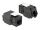 DELOCK Keystone RJ45 Cat6a Buchse 8P/8C schwarz ungeschirmt
