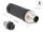 DeLOCK M12 Steckverbinder A-kodiert 3 Pin Stecker zur Montage mit Schraubanschluss