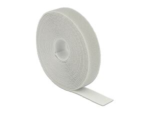 DELOCK Klett-Kabelbinder 20mm x 5m Rolle grau