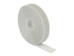 DELOCK Klett-Kabelbinder 20mm x 5m Rolle grau