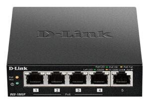 D-Link DGS-1005P/E Netzwerk-Switch Unmanaged Gigabit Ethernet (10/100/1000) Power over Ethernet (PoE) Schwarz