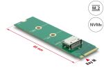 DELOCK M.2 Key M zu 1 x OCuLink SFF-8612 Konverter
