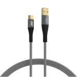EFB Elektronik USB-AC-00002 USB Kabel USB 2.0 1 m USB A USB C 0,48 Gbit/s 60 W Schwarz, Grau
