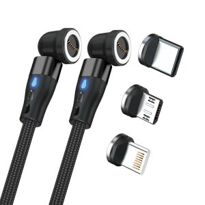 RealPower MagneticCharge2 USB Kabel 1 m Schwarz