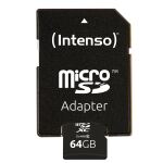 Intenso 64GB MicroSDHC MicroSDXC Klasse 10