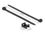 DELOCK Schraubhalter 23x16mm mit KBI L 150x B 7,2mm schwarz