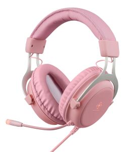 Deltaco Gaming GAM-030-P Kopfhörer & Headset Kabelgebunden Kopfband USB Typ-A Pink