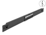 DELOCK 19" Keystone Patchpanel 6 Port werkzeugfrei