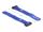 DeLOCK Klett-Kabelbinder mit Schlaufe und Befestigungsöse L 150 x B 20 mm blau 5 Stück