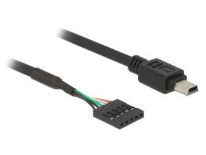 DELOCK USB Kabel Pinheader 5Pin -> mini B Bu/St 0.30m