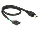 DELOCK USB Kabel Pinheader 5Pin -> mini B Bu/St 0.30m