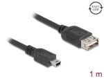DeLOCK 81524 USB Kabel USB 2.0 1 m Mini-USB B USB A 0,48...