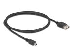 DeLOCK 81524 USB Kabel USB 2.0 1 m Mini-USB B USB A 0,48...