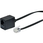 Schwaiger 10m RJ-11 - RJ-11 Schwarz